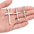 thumbnail image 5 of Turandoss Silver Cross Necklaces for Men Boys 316L Stainless Steel Pendant 16-30 inch Chain Jewelry Catholic Religious Christian Birthday Gifts for Men Women Boys, 5 of 9