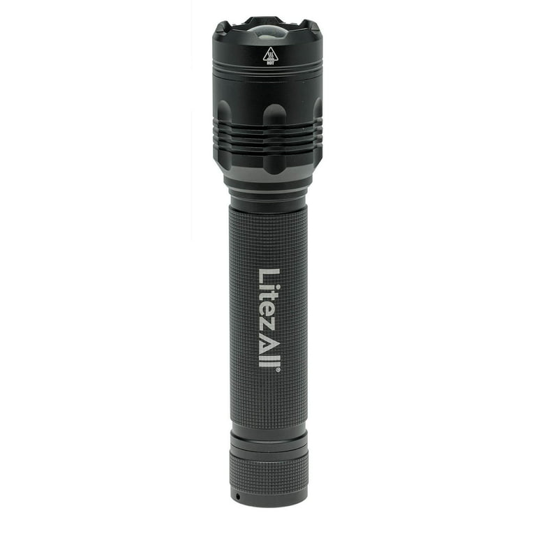 LitezAll COB LED 4000 Tactical Flashlight includes 9 AA Batteries - Walmart.com
