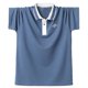 thumbnail image 2 of Bajo Camisas para Hombres de Color Sólido Manga Corta Cuello de Vuelta, Camisa de Blusa Casual para el Uso Diario, 2 of 4