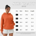thumbnail image 3 of OQQ Women's Hooded Pullover Sweatshirt - Long Sleeve - Fashionable Fall/Winter Top with Front Pockets Design, 3 of 7