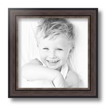 ArtToFrames 9x9 Inch Grey and Black Frame Picture Frame, This Gray MDF Poster Frame is Great for Your Art or Photos, Comes with Regular Glass (4448)