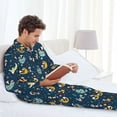 thumbnail image 6 of Zufioo Space Sleeping Panda Mens Pajamas Set, Mens Long-Sleeved Pajama and Pajama Pants,Pajamas Para Hombres,Men's Sleepwear-Small, 6 of 7