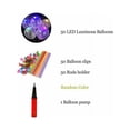 thumbnail image 2 of 50 globos con luz LED para bodas, fiestas, cumpleaños, festivales, Navidad, con pilas, con soporte, con palos, con bomba para globos, 2 of 5