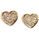thumbnail image 1 of Aretes Mujer de Corazón LuckyLy, Baño de Oro 14k o Color Plata y Zirconia Cúbica, Modelo Melody dorado UNITALLA, 1 of 6