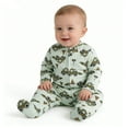 thumbnail image 2 of Emy Dola Baby Boys' One-Piece Footies 100% Cotton Bodysuit For 0-12M Infant Long Sleeve Zipper Onesies Newborn Spring Fall Romper Outfits, 2 of 7