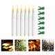 thumbnail image 4 of 6 piezas Velas LED LED Velores largas con clip Decoración navideña, 4 of 5