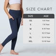 thumbnail image 5 of Stelle Girls' High Rise Athletic Leggings with Side Pockets,High Waisted Kids Dance Running Yoga Pants Soft Stretchy Workout Active Leggings Dance Tights,5-16Y, 5 of 6