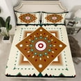 thumbnail image 2 of Erosebridal Retro Aztec Full Sheet Sets, Western Boho Bedding Full Size, Mandala Style Room Decor , 4-Piece, 2 of 7