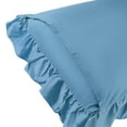 thumbnail image 3 of REGALWOVEN Queen(20"x30") Pillowcase with Envelope Closure, Ruffled Pillow Shams Set of 2, Blue, 3 of 6