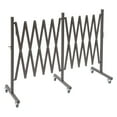 thumbnail image 5 of Miumaeov 16.4Ft Adjustable Barrier Gate Industrial Expandable Metal Barricade Safety Barrier w/6 Universal Wheels, 5 of 20