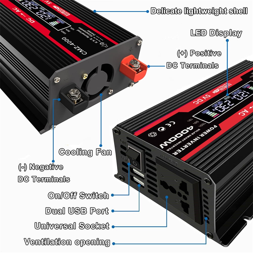 DC12-AC220V 4000W Solar Panel Kit Complete Solar Power Generator 30A Home Grid System