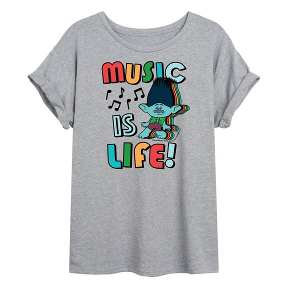 Trolls - Music Is Life Branch - Women's Oversized T-Shirt