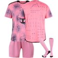 thumbnail image 1 of Sien 2425 Miami Soccer Jerseys 3 Piece Set, None Number Commemorative Printed Soccer Jerseys Socks Set, Miami Home Game Short Sleeve Commemorative Soccer Training Suits for Adults, #None/M, 1 of 1