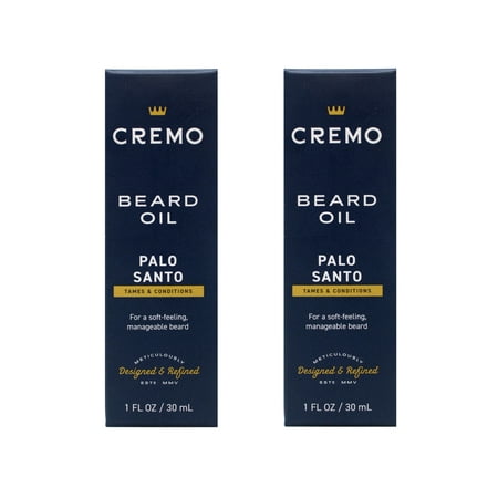 2 Pack - Cremo Reserve Collection, Revitalizing Beard Oil, Palo Santo, 1 fl oz (30 ml)