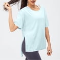 thumbnail image 5 of Nrmvnmi Summer Saving 2024 Womens T Shirts Short Sleeve V Neck Tops with Pockets Summer Fashion Trendy Soft Casual Comfy Outfits Clothes 2024 For Womens Gifts, 5 of 5