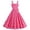 A-Hot Pink78, variant on XIAOCHA Women's Polka Dot Dress Fitted Flared off Shoulder Short Sleeves Retro Swing Dress Stretchy Vintage Party Dresses