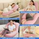 thumbnail image 5 of Almohada de Embarazo con Funda de Enfriamiento Almohada de Maternidad en Forma de J Almohada Lateral de Cuerpo Completo para Espalda, piernas y Vientre, cómoda Funda de enfriamiento, 5 of 9