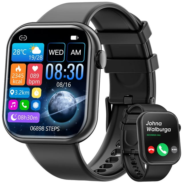 Reloj inteligente Hwagol 2024 de 1.85 pulgadas, rastreador de actividad física para Android y iPhone
