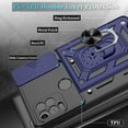 thumbnail image 4 of Moto G Stylus 5G Case（2021）, Motorola G Stylus 5G Case with HD Screen Protector, Heavy Duty Shockproof Phone Cover with Magnetic Kickstand Ring for Motorola Moto G Stylus 5G 2021, Blue, 4 of 15