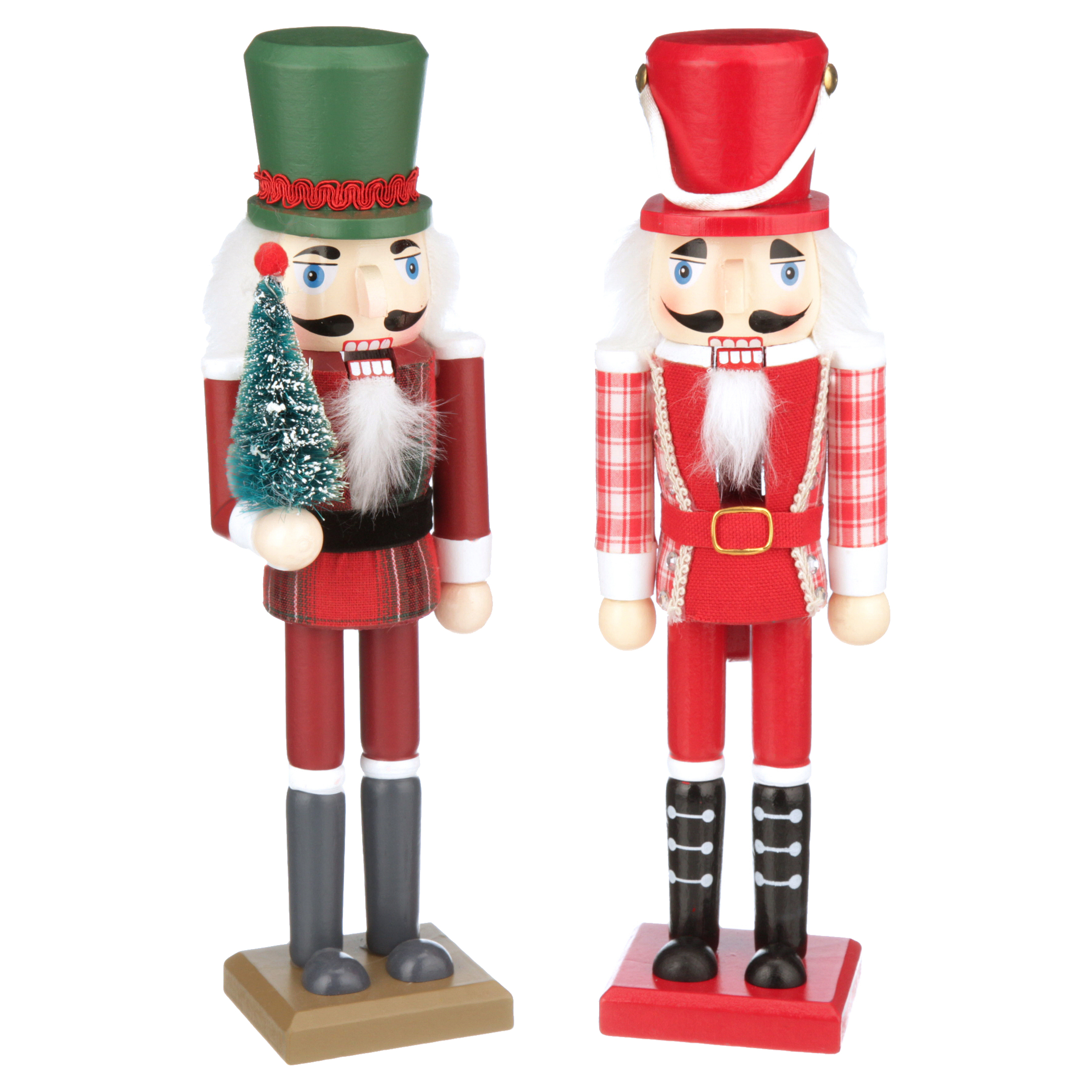 Holiday Time Traditional Nutcracker Table Top Christmas Decorations