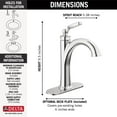 thumbnail image 3 of Delta Faucet 532-MPU-DST Robinet de Bain Woodhurst, Chrome, 3 of 5