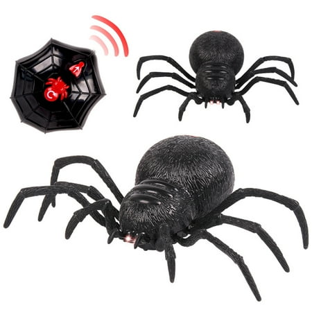 Black Friday Clearance 2022!Remote Control Spider Scary Wolf Spider Robot Realistic Novelty Prank Toys Gifts on Clearance