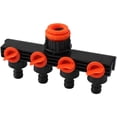 thumbnail image 3 of Grifo Y Selector 4 válvulas de salida, distribuidor de 4 vías conector de grifo divisor de manguera para flujo de agua ajustable y bloqueable, riego de jardín TUNC Sencillez, 3 of 5