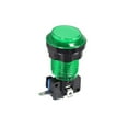 thumbnail image 4 of Juego de botón pulsador de 33.5 mm redondo, interruptor pulsador iluminado LED de 12V con microinterruptor verde, 6 piezas, 4 of 5
