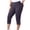 Navy#2, variant on Drovellove Women's Plus Size Yoga Capris – Stretchy High Waisted Crop Pants for Workout, Lounge, or Casual Daily Wear | Soft Solid Color Joggers
