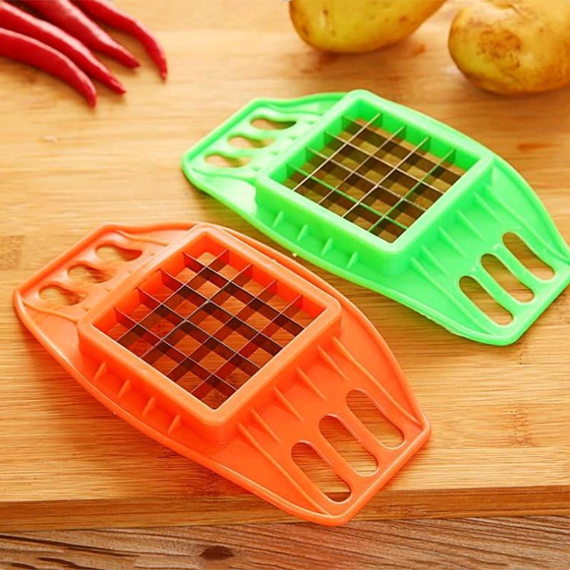 French Fry Potato Chip Cutter Maker Vegetable Fruit Slicer Chopper Kitchen Tool 
