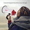 thumbnail image 6 of Pyle Portable Bullhorn Megaphone Speaker W/ Built-in Siren & Voice Recorder 30W Power 800Yard Range, 6 of 10