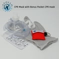 CPR Mask (with Bonus keychain CPR Mask) First Aid Face Shield with OneWay Breath Valve