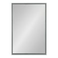 thumbnail image 2 of Kate and Laurel Travis Modern Wood Framed Wall Mirror, 24 x 36, Gray, Transitional Rectangle Mirror for Wall, 2 of 7