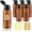 Brown, variant on Travel Bottles for Toiletries 6 Pack 2.2oz/65ml Leak Proof Travel Size Toiletries Wide Mouth Containers TSA Approved Squeeze Bottles with Flip Cap for Shampoo Conditioner Wash(Clear)