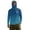 Blue Camo Fish Scales, variant on Men's Sun Protection Hoodie UPF 50+ Funny Fishing Shirt with Face Mask Tropical Sunset Long Sleeve Lightweight UV Shirt for Hiking Running Surfing