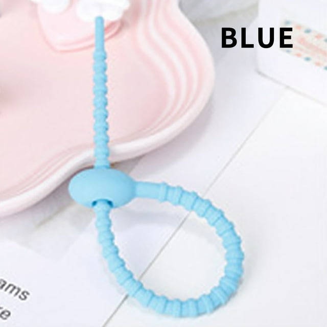Agiferg Creative multi-functional data cable tie reusable silicone cable tie