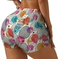 thumbnail image 2 of Sigee Easter Egg Print Women's High Waist Workout Shorts - Squat Proof, Tummy Control, Yoga and Gym Activewear-XX-Large, 2 of 9