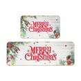 thumbnail image 2 of Decoraciones navideñas, adornos navideños, 2 piezas de alfombras y tapetes de cocina navideños para el suelo, tapete antideslizante, decoración de cocina navideña, juegos de alfombras de cocina, decor, 2 of 7