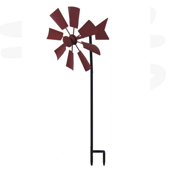 Wind Spinner Willow Leaves- from Solar Powered with Kinetic - Dual Direction for Patio Lawn & Garden