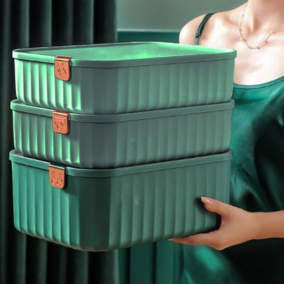 CasaChic 3 Pack Underwear Organizer, Drawer Organizers for Clothing - Foldable with Compartments, Durable for Socks, Bra, Panty & Scarf