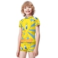 thumbnail image 2 of Looney Tunes Tweety Boys 2-Piece Swimsuit Set, Short Sleeve Rash Guard & Swim Trunks, 2 of 7