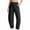Dark Gray, variant on Riecok Barrel Leg Sweatpants Women Elastic High Waist Cropped Pant Pull on Wide Leg Pant Solid Casual Fall Trouser with Pockets Gray S