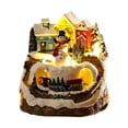 thumbnail image 1 of Figura de resina para construir una casa de pueblo navideña con luces LED y música. Muñeco de nieve, 1 of 9