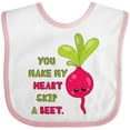 thumbnail image 3 of Inktastic You Make My Heart Skip a Beet Boys or Girls Baby Bib, 3 of 4
