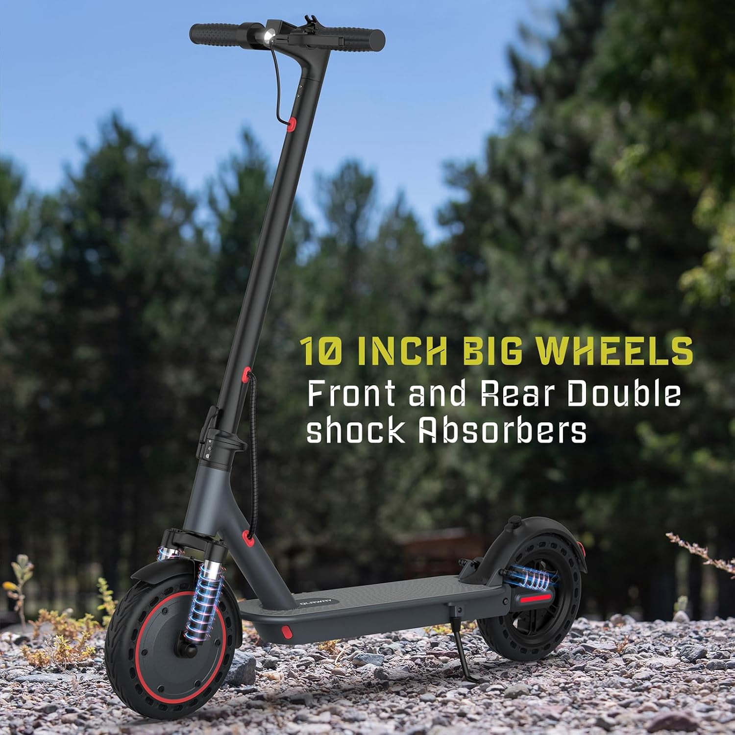 10" Electric Scooter Adults Max 22MPH Sport Escooter 500W Motor, Electric Scooter 22 Miles Range, Max Load 265 LBS/APP Control