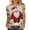 Christmas tops-A203 Multicolor, variant on Christmas Shirt for Women 3/4 Sleeve Santa Funny Graphic T-Shirt Crewneck Vintage Casual Tops Pullover Family Holiday Casual Blouse Gifts 2025 Fall Winter Festival Clothes Fit Party