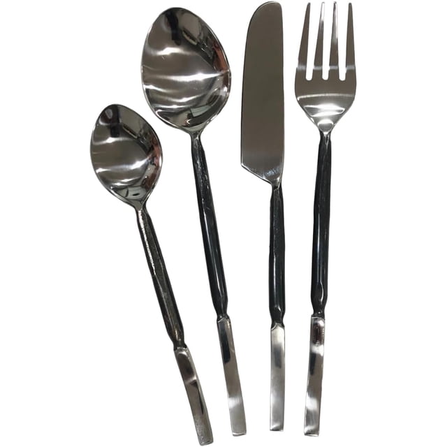 Rustic Flatware Fork Spoon Knife Hand Forged Dinner Set, Viking Cutlery, Medieval Cutlery, Dining Appliances