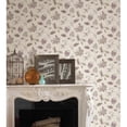 thumbnail image 2 of A-Street Prints Georgette Burgundy Jacobean Wallpaper, 20.5-in by 33-ft, 56.4 sq. ft, 2 of 3
