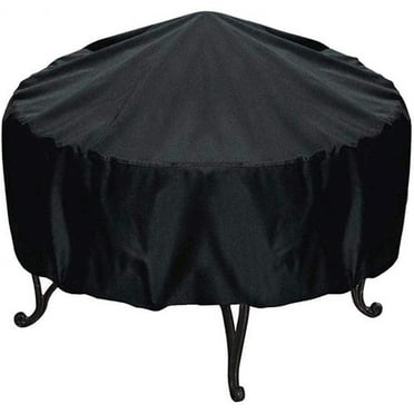 Waterproof Oxford Round Fire Pit Cover with Drawcord