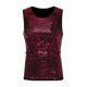 thumbnail image 5 of CAMISAS PARA HOMBRES INSPIRE CHIC Lentejuelas Cuello Redondo Sin Mangas Top Metálico XL Rojo, 5 of 6